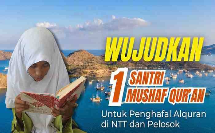 Program Wakaf Mushaf Al Qur’an Untuk NTT dan Pelosok